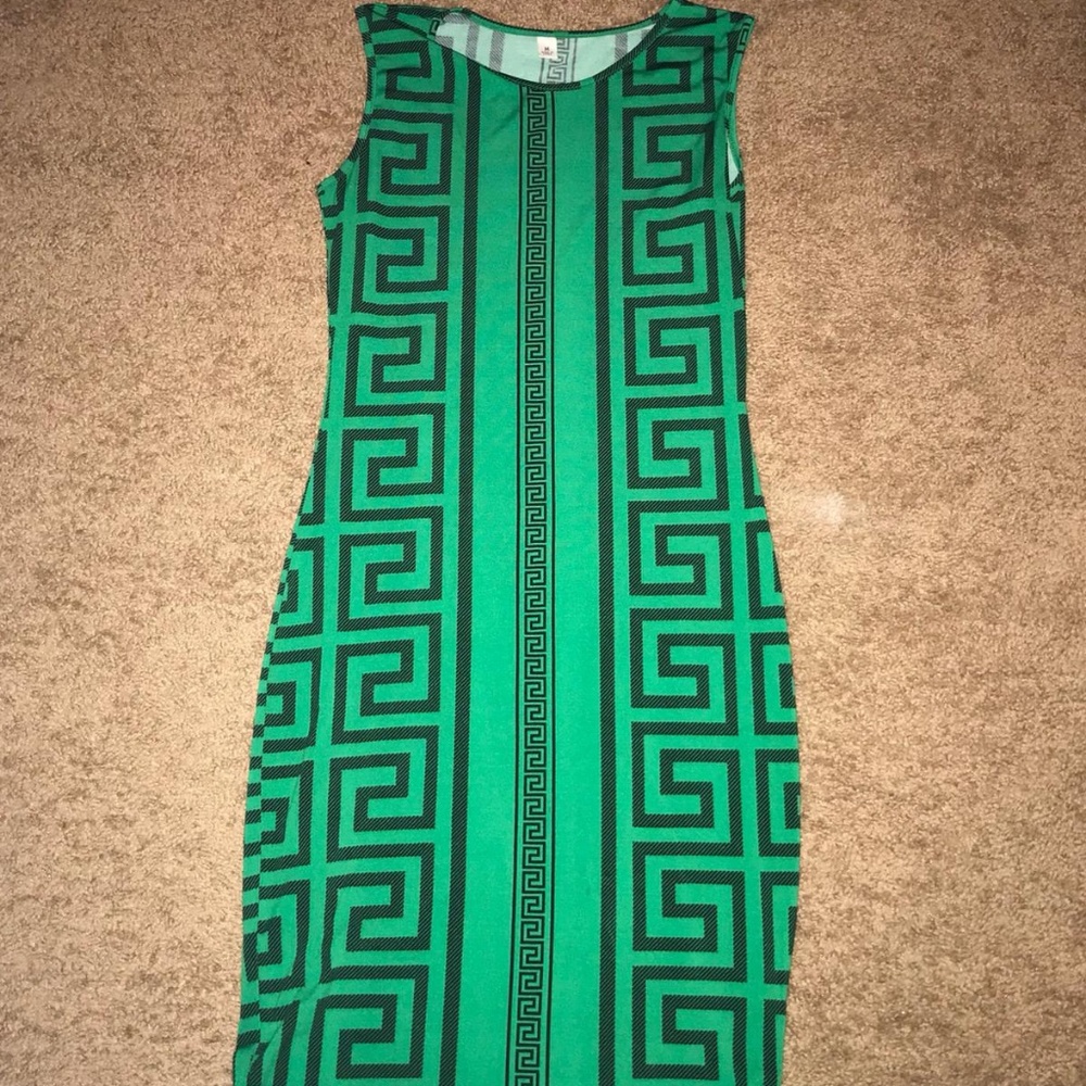 Greek key dress